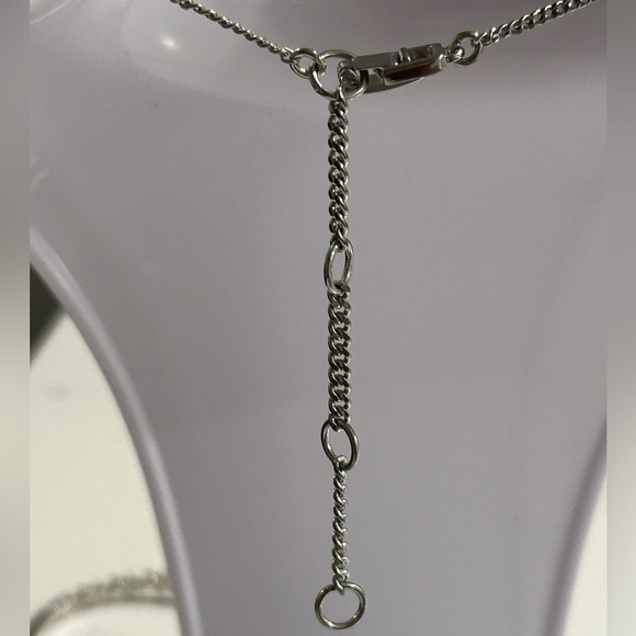 Givenchy Silver Tone Clear Crystal Necklace Earrings and Bracelet Set - Picture 6 of 7